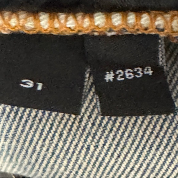 AMIRI Vintage Bandana Artpatch Jeans Clay Indigo 31x34” - Picture 16 of 16